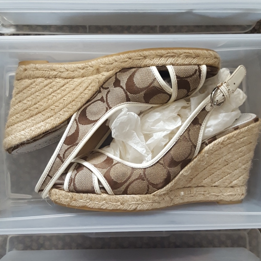 Vintage Coach Wedges, Worn Once!